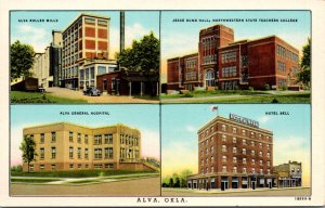 Linen PC Multiple Views Mill Hospital Teachers College Hotel in Alva, Oklahoma