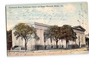 Mobile Alabama AL Postcard 1907-1915 Government St Presbyterian Church