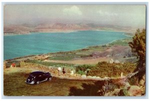 c1910's Scenic View  At Lake Elsinore California CA, Car Mountains View Postcard