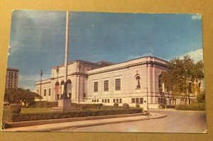 1951 USED PENNY POSTCARD , DETROIT INSTITUTE OF ART, DETROIT, MICHIGAN