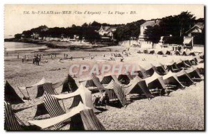 Saint Palais sur mer Old Postcard Beach