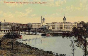 Belding Bros Co Mill Flat River Belding Michigan 1910c postcard