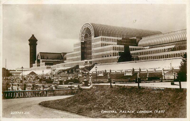 Real photo postcard Crystal Palace London