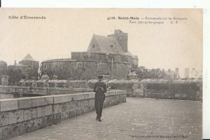 France Postcard - Saint-Malo - Promenade Sur Les Remparts - Ref 15216A