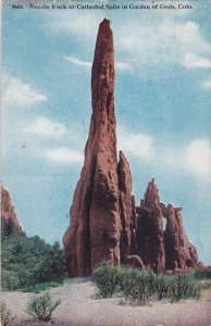 Colorado Colorado Springs Needle Rock Or Cathedral Spire In Garden Of Gods