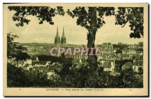 Old Postcard Quimper Vue Prize Du Mont Frugy