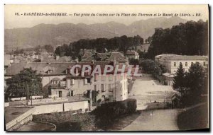 Old Postcard Bagneres de Bigorre Casino View from the Place des Thermes t Mas...