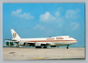 Aviation Airplane Postcard Cameroon Airlines Boeing 747 TJ-CAB L9