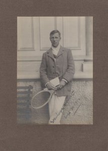 Stanley Doust Australian Tennis Champion WW1 Large Hand Signed Old Photo