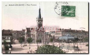 Old Postcard Malo Les Bains Place Turenne