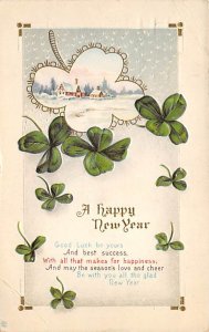 A Happy New Year Saint Patrick's Day 1915 crease