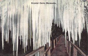 Crystal Cave, Bermuda, Early Postcard, Unused