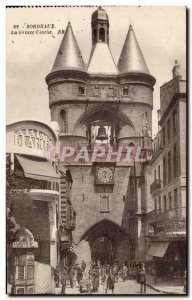 Old Postcard Bordeaux The big bell