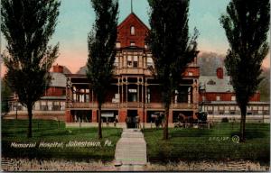 Johnstown Pennsylvania~Memorial Hospital~Boys on Ledge~Nurses in Window~c1910 