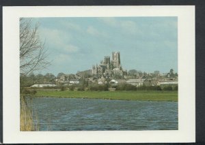 Cambridgeshire Postcard - Ely Cathedral and The River Ouse   T3547