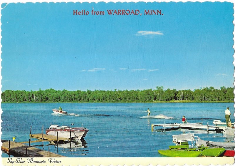 Hello from Warroad Minnesota Sky-Blue Minnesota Waters  4 by 6