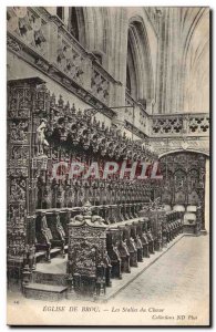 Old Postcard Bourg De Brou Church Choir Of The Stalls