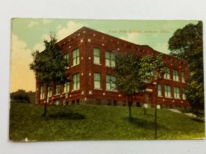 Vintage Postcard 1914 East Side School Athens OH Ohio