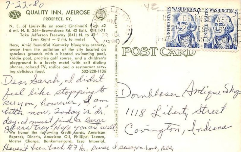 Quality Inn, Melrose Prospect KY