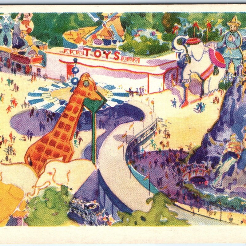 1933 Chicago #110 Enchanted Island Century of Progress Postcard A118