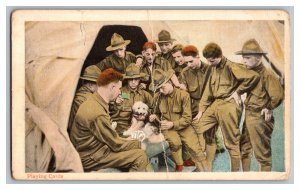 WWI World War One Playing Cards Illus. Postal Card Nov. Co. N. Y. No. 1360-20