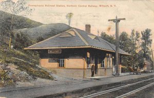 Millport New York Northern Centrail Railway Train Station Vintage PC AA22497 