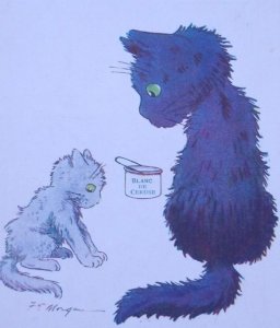 c1920 Vintage Black Cat Kitty Comic WWI F. E. Morgan Inter Art War Postcard 2025