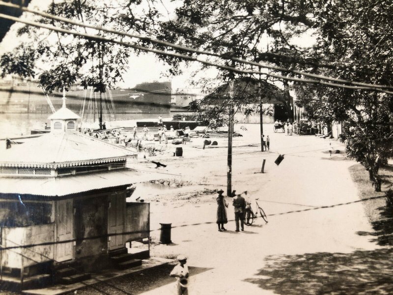 1940s RPPC Papeete Tahiti Street Scene Nature Photos Lot of 2