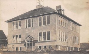 Norwich New York Brookfield High School Real Photo Vintage Postcard AA72822