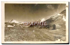 Old Postcard Col de l & # 39Iseran Chalet Hotel
