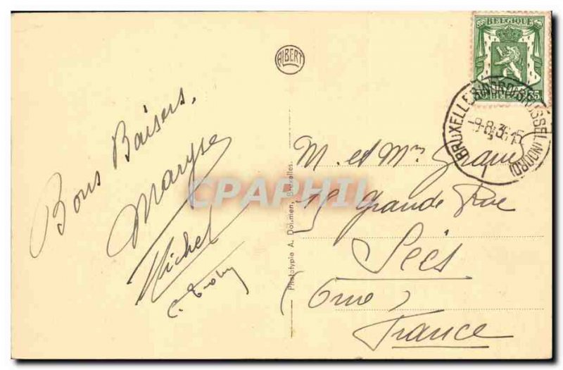 Brussels Old Postcard King's Palace