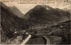 CPA Merens et la Vallee de Nabre,vue prise en aval du 4e pont FRANCE (1040590)