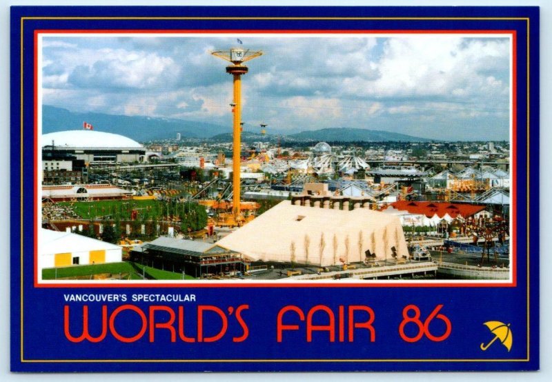 3 Postcards VANCOUVER, B.C. Canada ~ World's Fair EXPO 86 Pink Zone 4x6