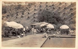 Balneario San Jose Purua Mexico 1940s RPPC Real Photo Postcard Resort Pool