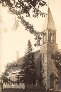 RPPC Cambridge, Wisconsin Norwegian M.E. Church 1913 Vintage Photo Postcard