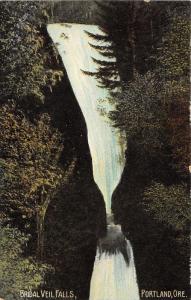 Portland Oregon~Bridal Veil Falls~c1910 WG Mac Farlane Publ Postcard