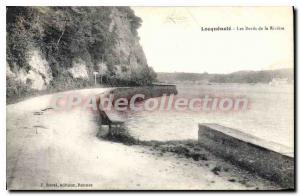 Postcard Old Locquenole The Banks of the River