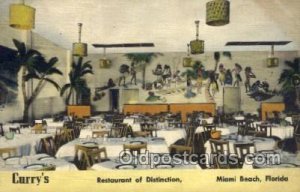 Miami Beach, FL USA Curry's Restaurant Unused 