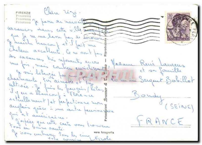 Modern Postcard Panorama Firenze