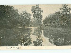 Vintage Post Card Ocontaz Lake Street Black / White  PA  # 3925