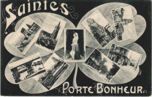 CPA SAINTES-Porte Bonheur (45469)