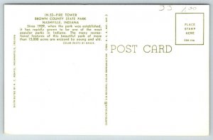 Fire Tower  Brown County State Park   Nashville  Indiana  Postcard