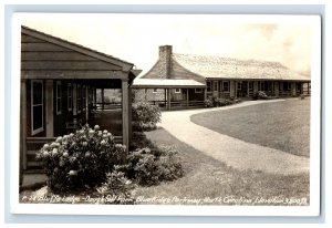 Vintage Bluff's Lodge Blue Ridge NC. RPPC Postcard F144E