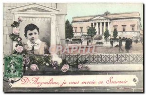 Old Postcard Angouleme Prefecture Child
