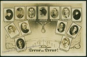 1923 Hitler Putsch Martyrs  RPPC 52365