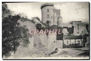 Old Postcard Loches Le Donjon Tower Louis XI