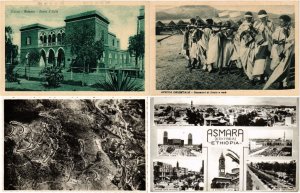 ERITREA 25 AFRICA Vintage Postcards Mostly pre-1940 (L3527)