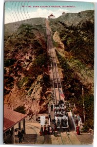 Postcard CA Mt. Lowe - Railway Incline