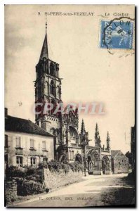 Postcard Old St Pere Vazelay under the steeple