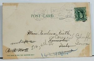 East Mauch Chunk Pa High School Building c1907 Postcard L19